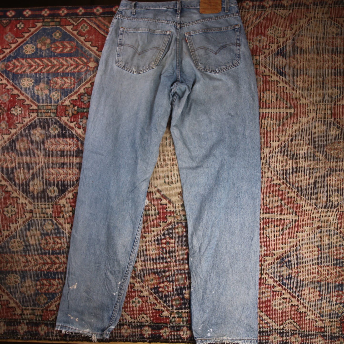 Levi's 560 W34 L34 Comfort Fit Classic Ripped Style Blue Denim Jeans