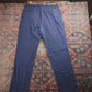 Wrangler W36 L33 Straight Leg Blue Cotton Blend Trousers