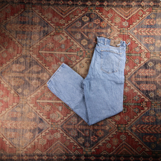Wrangler W36 L31 Straight Leg Blue Denim Jeans