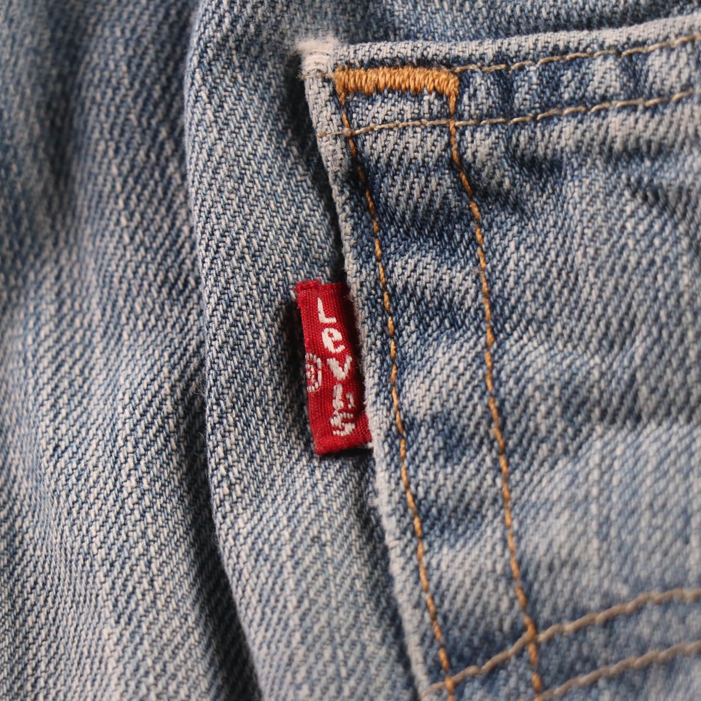 Levi's 569 Red Tab W36 L32 Straight Leg Loose Fit Classic Ripped Style Blue Deni