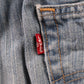 Levi's 569 Red Tab W36 L32 Straight Leg Loose Fit Classic Ripped Style Blue Deni