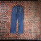 Lee W28 L24 Straight Leg Blue Denim Jeans