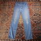 Wrangler W28 L33 Straight Leg Blue Denim Jeans