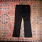 Dickies W34 L27 Straight Leg Black Cotton Blend Trousers
