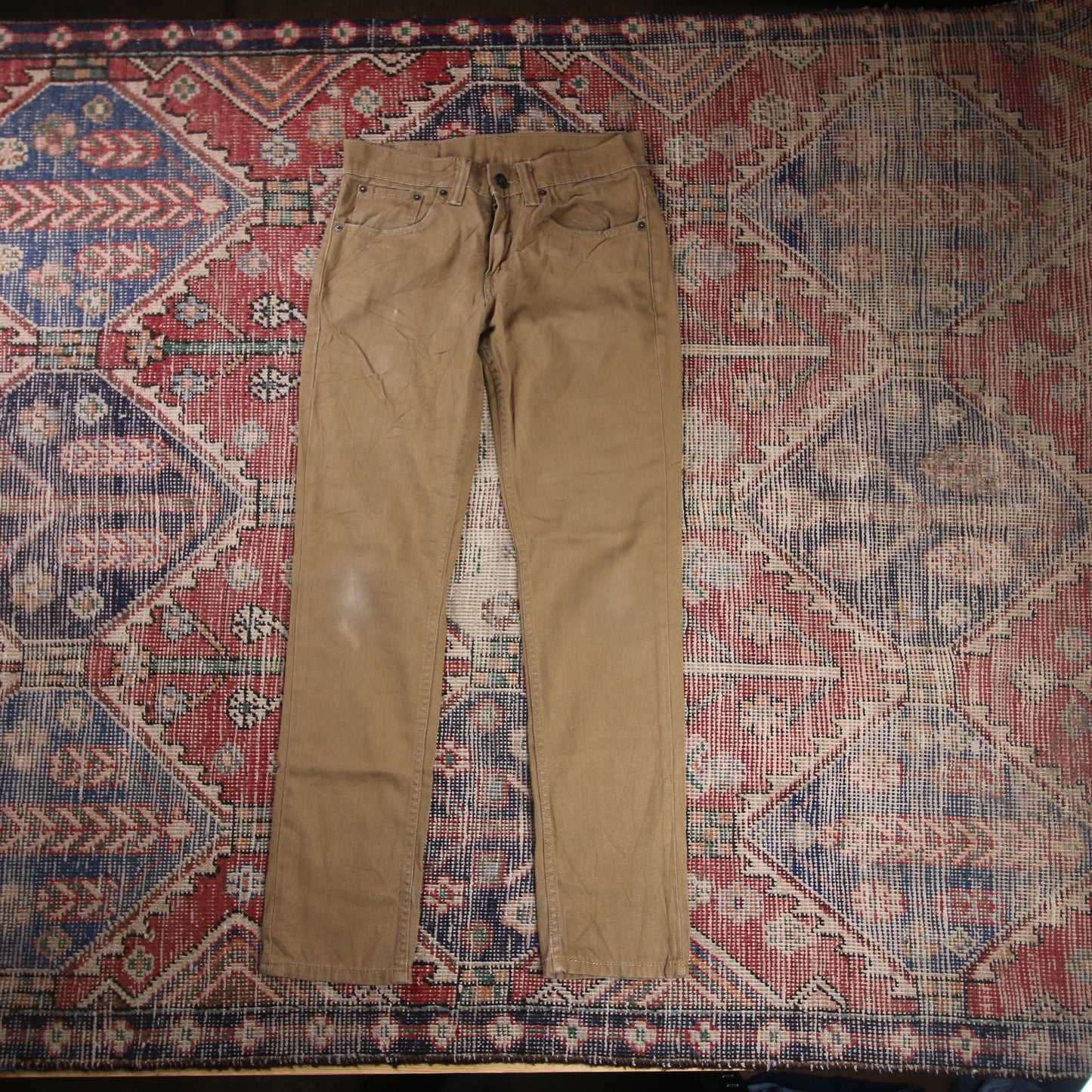 Levi's W28 L29 Straight Leg Brown Denim Jeans