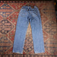 Lee W40 L28 Straight Leg Relaxed Fit Classic Ripped Style Beige Denim Jeans