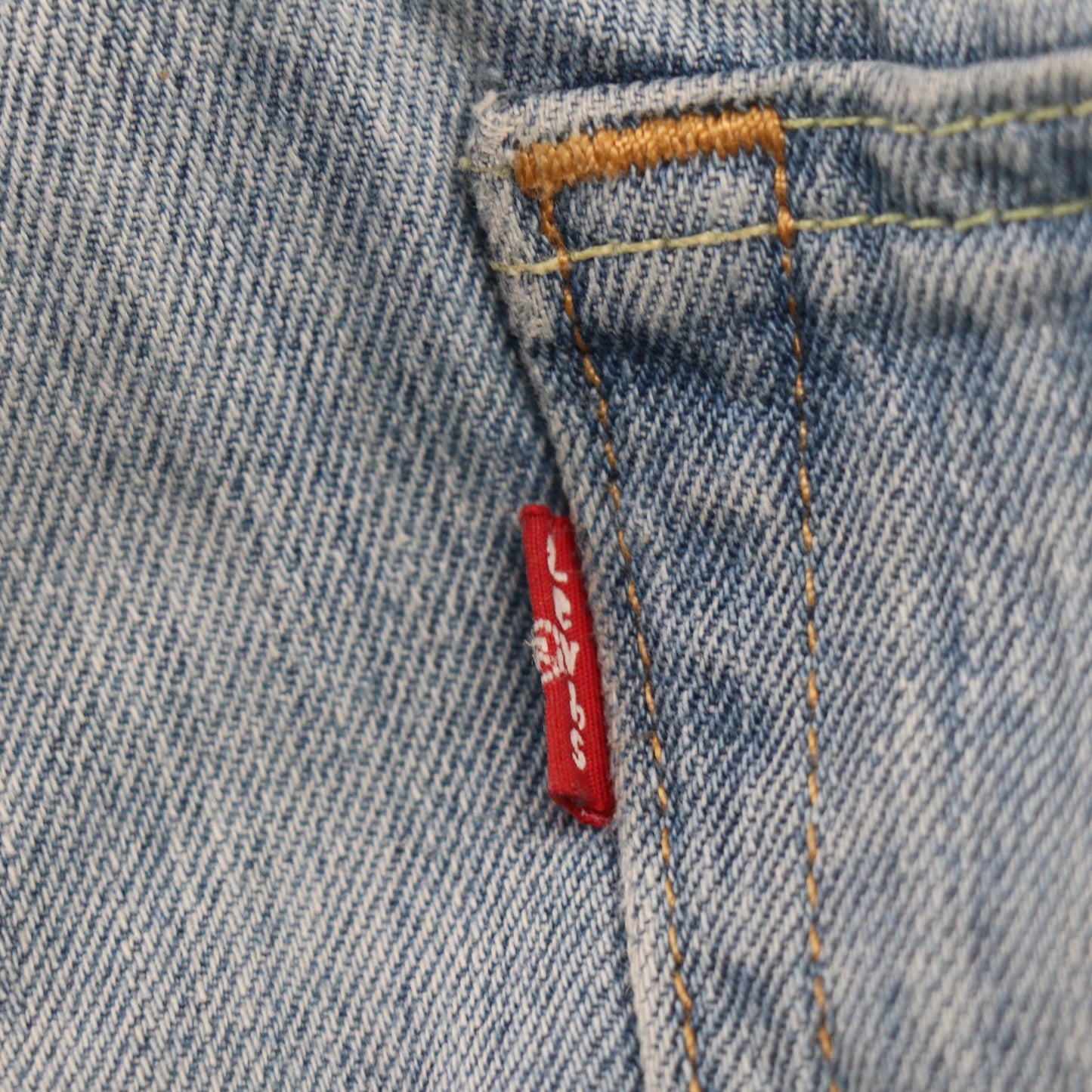 Levi's W38 L31 Straight Leg Blue Denim Jeans