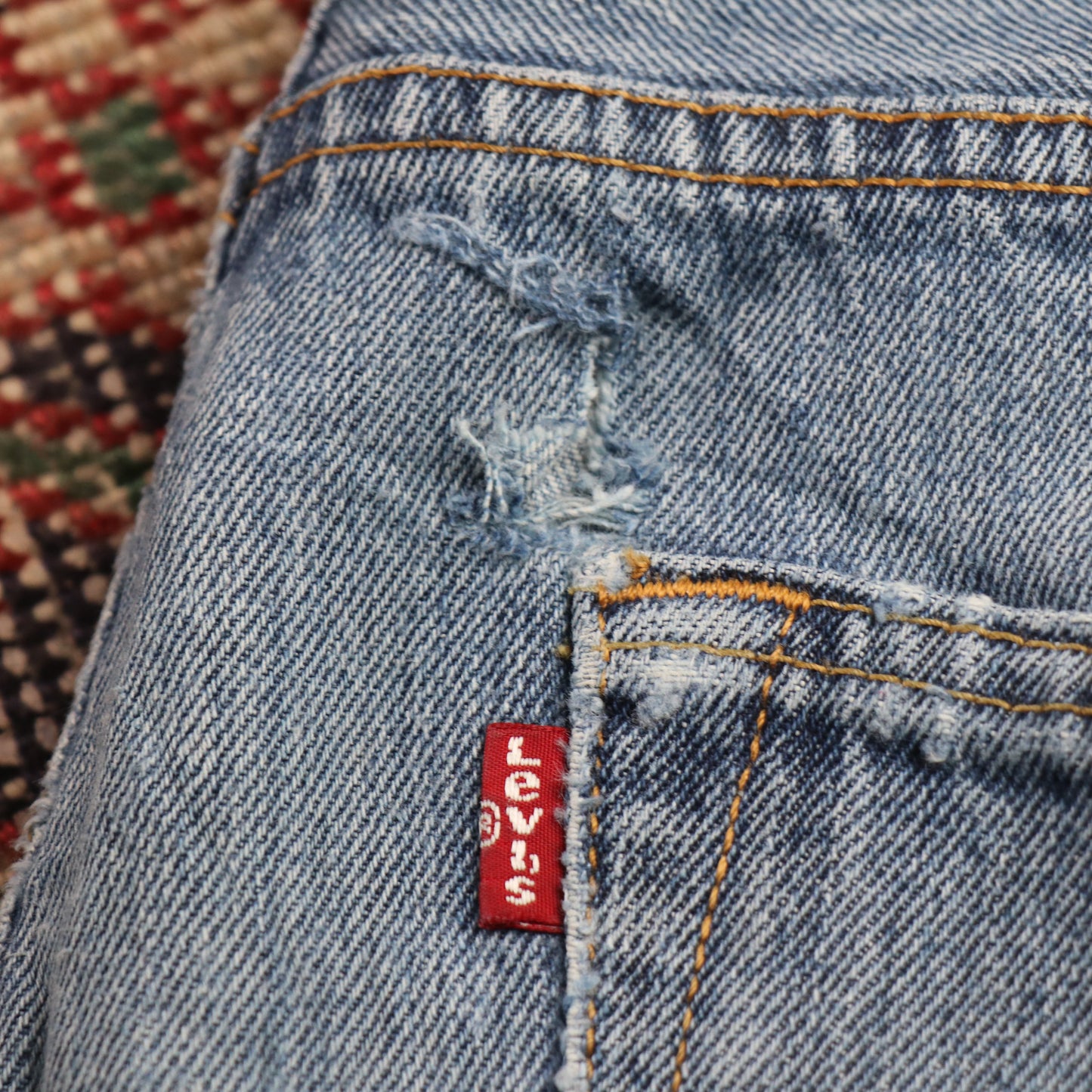 Levi's W32 L31 Straigth Leg Blue Denim Jeans