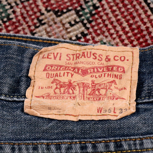 Levi's 512 W36 L30 Tapered Leg Slim Fit Blue Denim Jeans