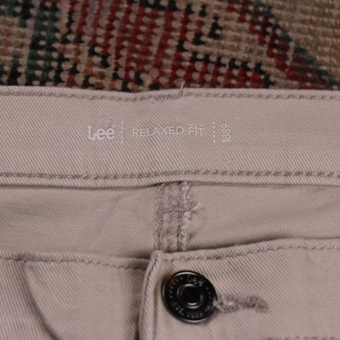 Lee W32 L27 Straight Leg Beige Denim Jeans