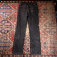 Lee W32 L32 Straight Leg Relaxed Fit Black Denim Jeans