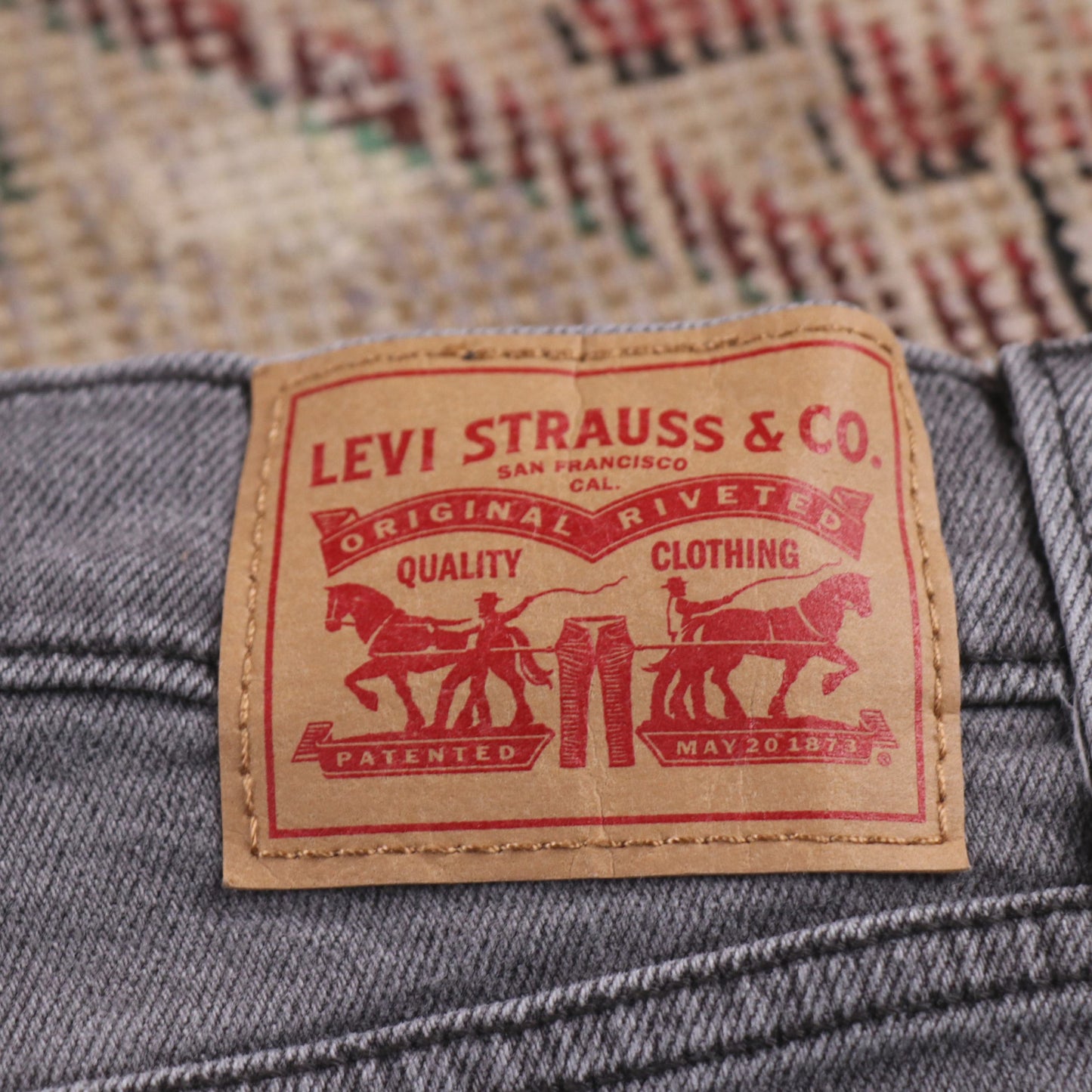 Levi's 501 W30 L26 Original Fit Grey Denim Jeans