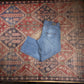 Wrangler W34 L27 Straight Leg Relaxed Fit Classic Ripped Style Blue Denim Jeans