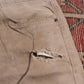 Levi's 505 W34 L29 Straight Leg Regular Fit Distressed Style Beige Denim Jeans