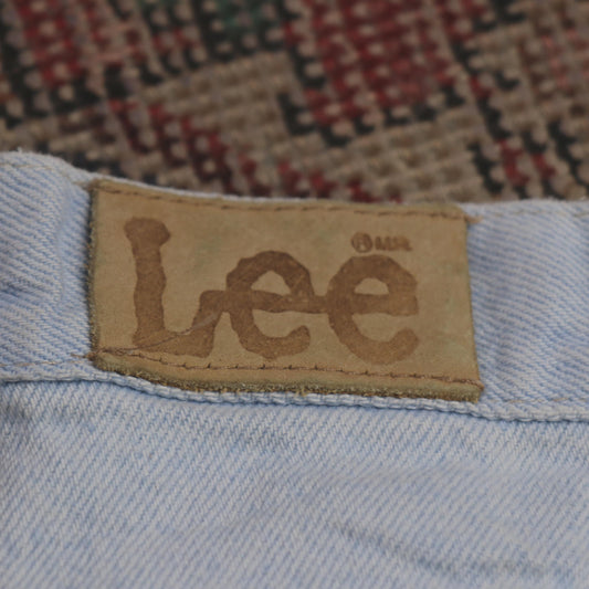Lee W24 L32 Tapered Leg Relaxed Fit Blue Denim Jeans
