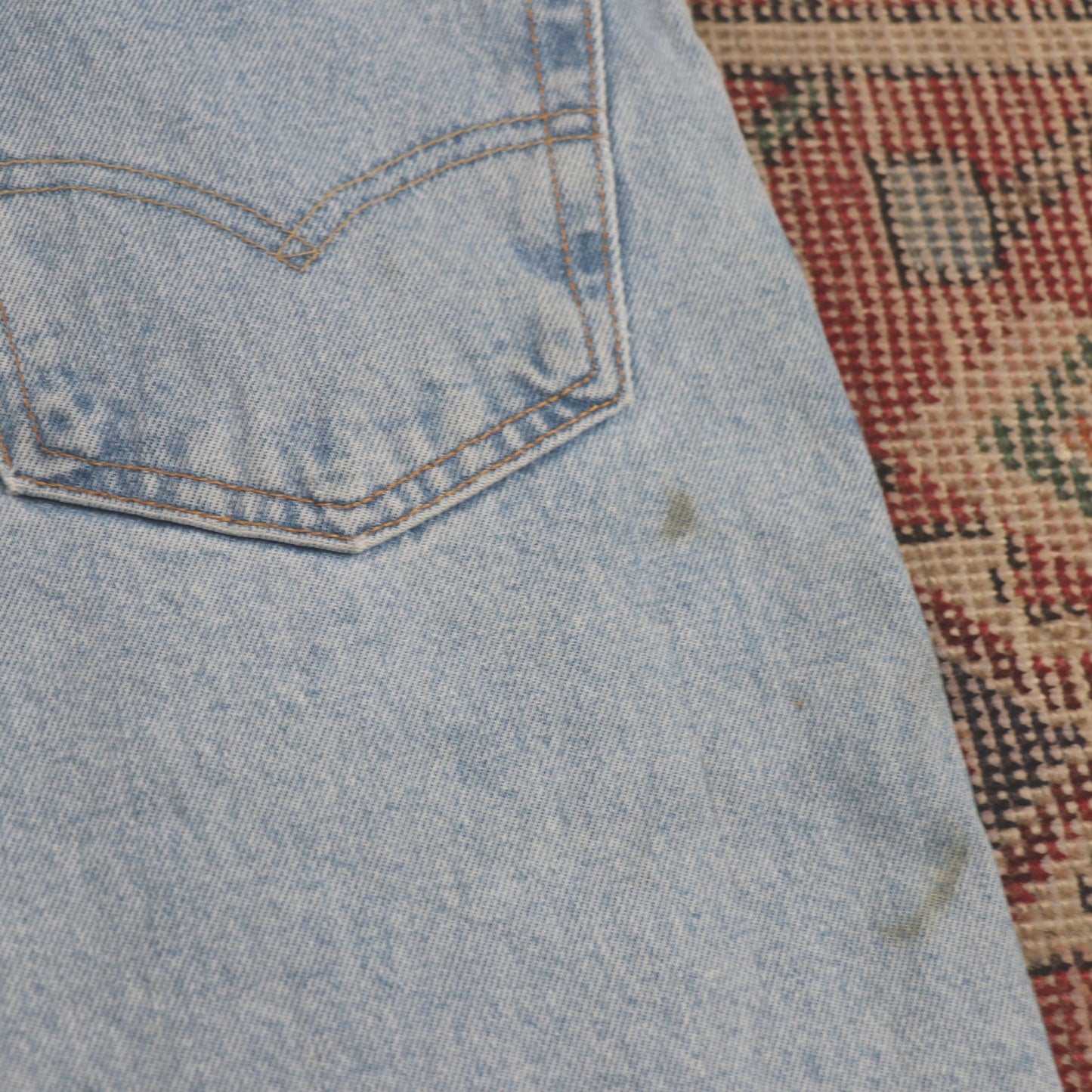 Levi's 505 W34 L33 Straight Leg Regular Fit Blue Denim Jeans