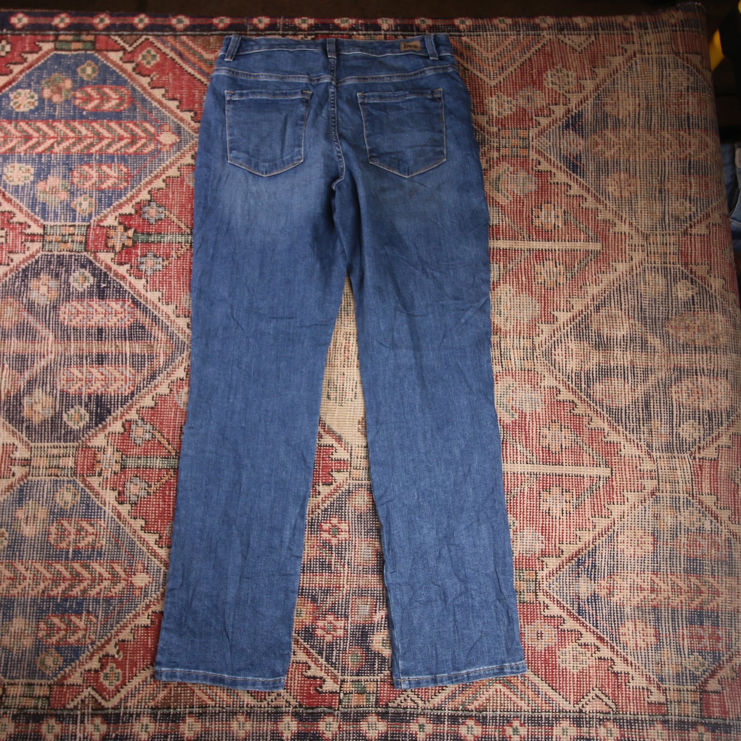 Lee W32 L31 Straight Leg Relaxed Fit Blue Denim Jeans