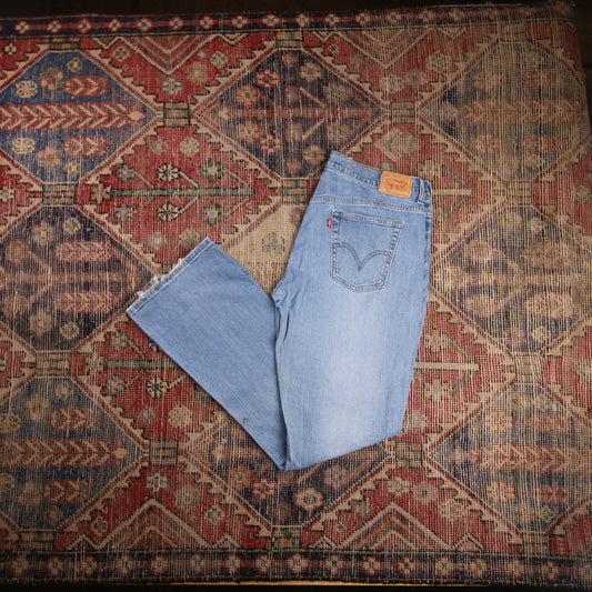 Levi's 515 W34 L32 Flared Blue Denim Jeans
