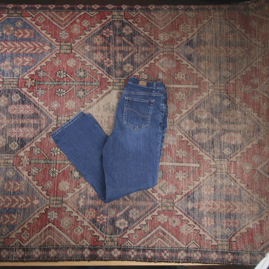 Lee W30 L27 Straight Leg Blue Denim Jeans