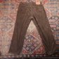 Levi's 559 W34 L28 Straight Leg Relaxed Fit Brown Corduroy Trousers