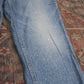 Lee W36 L30 Straight Leg Loose Fit Blue Denim Jeans