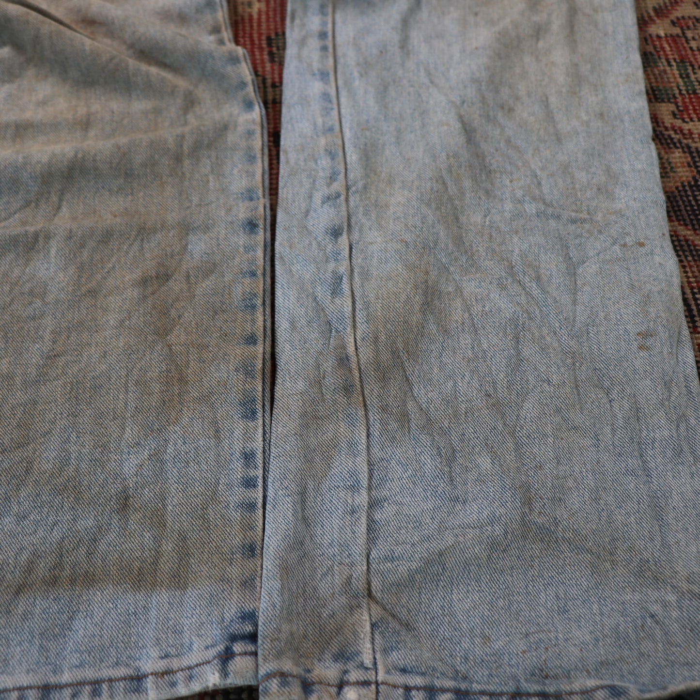 Wrangler W34 L34 Straight Leg Relaxed Fit Blue Denim Jeans