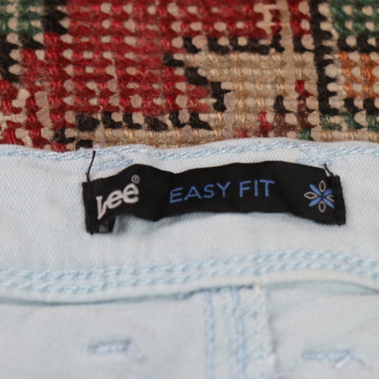 Lee W36 L24 Straight Leg Loose Fit Blue Denim Jeans