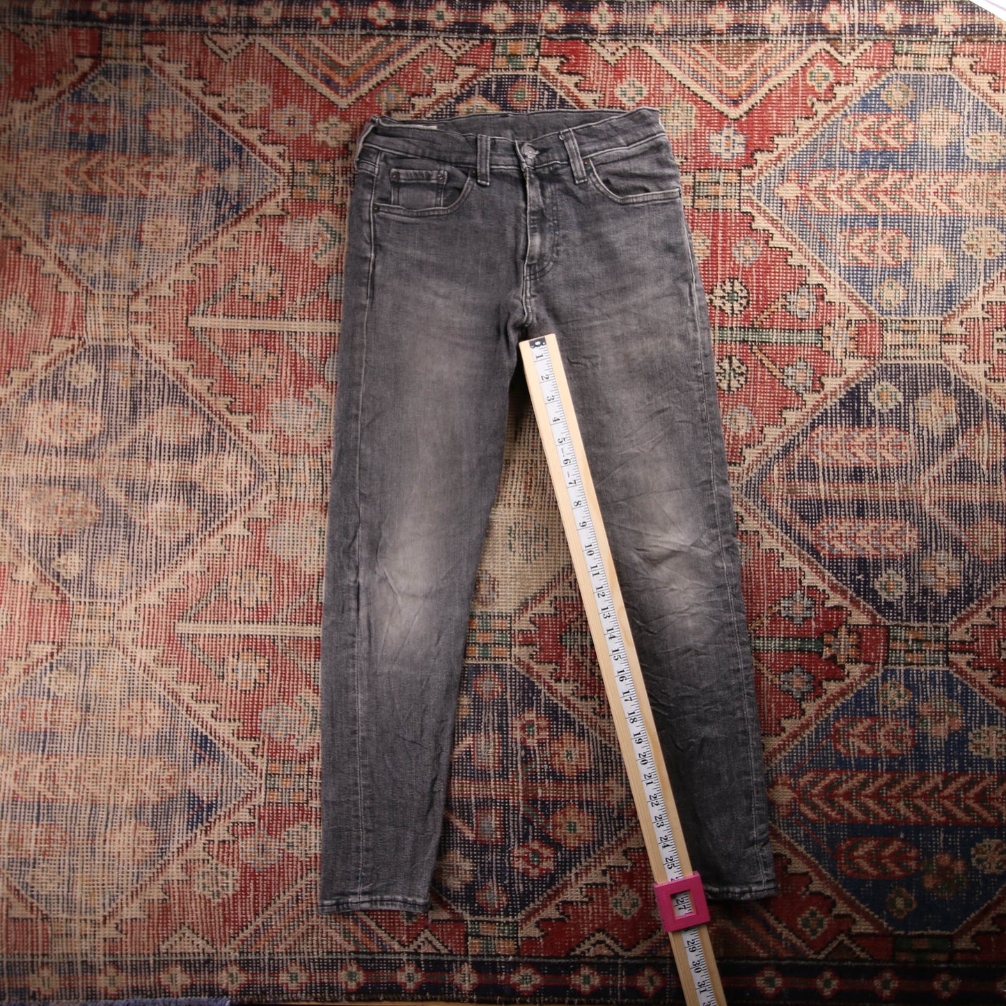 Levi's 511 Red Tab W28 L27 Slim Fit Grey Denim Jeans