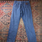 Wrangler W38 L34 Straight Leg Relaxed Fit Blue Denim Jeans