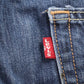 Levi's 513 Red Tab W34 L29 Straight Leg Slim Fit Blue Denim Jeans