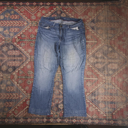 Lee W36 L26 Straight Leg Loose Fit Blue Denim Jeans
