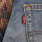 Levi's 525 W24 L29 Bootcut Slim Fit Blue Denim Jeans