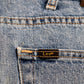 Lee W36 L29 Straight Leg Loose Fit Classic Ripped Style Blue Denim Jeans