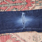 Levi's W24 L24 Straight Leg Classic Ripped Style Blue Denim Jeans