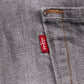 Levi's 505 Red Tab W38 L26 Straight Leg Regular Fit Grey Denim Jeans