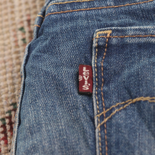 Levi's W32 L30 Flared Blue Denim Jeans