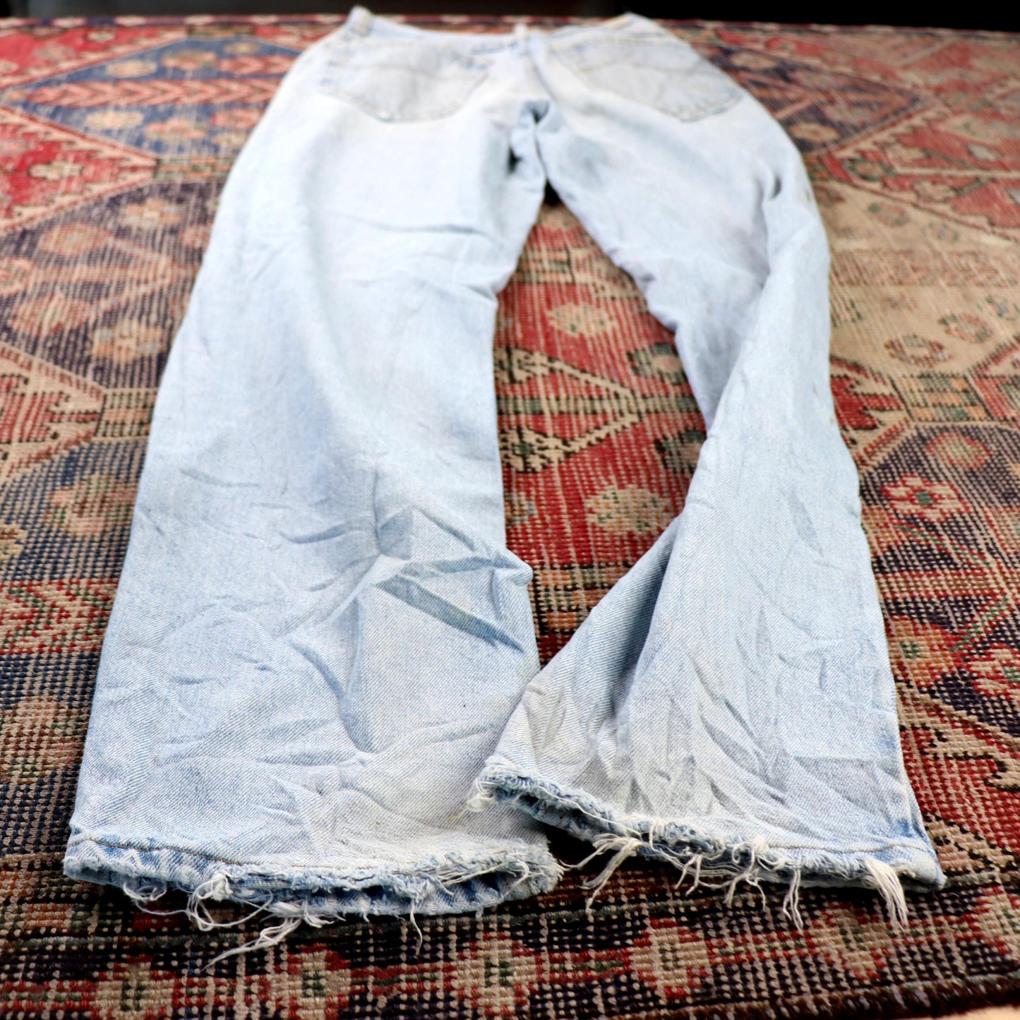 Lee W28 L31 Straight Leg Relaxed Fit Blue Denim Jeans