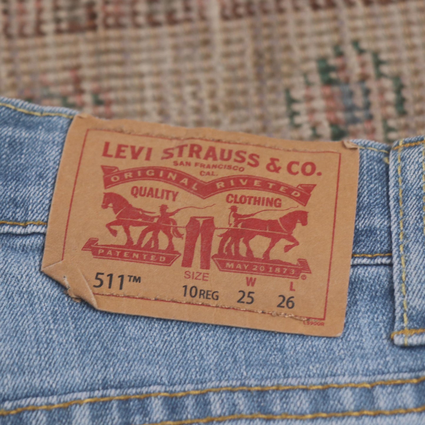 Levi's 511 W24 L24 Slim Fit Blue Denim Jeans