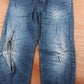 Levi's 502 Red Tab W38 L28 Tapered Leg Regular Fit Blue Denim Jeans