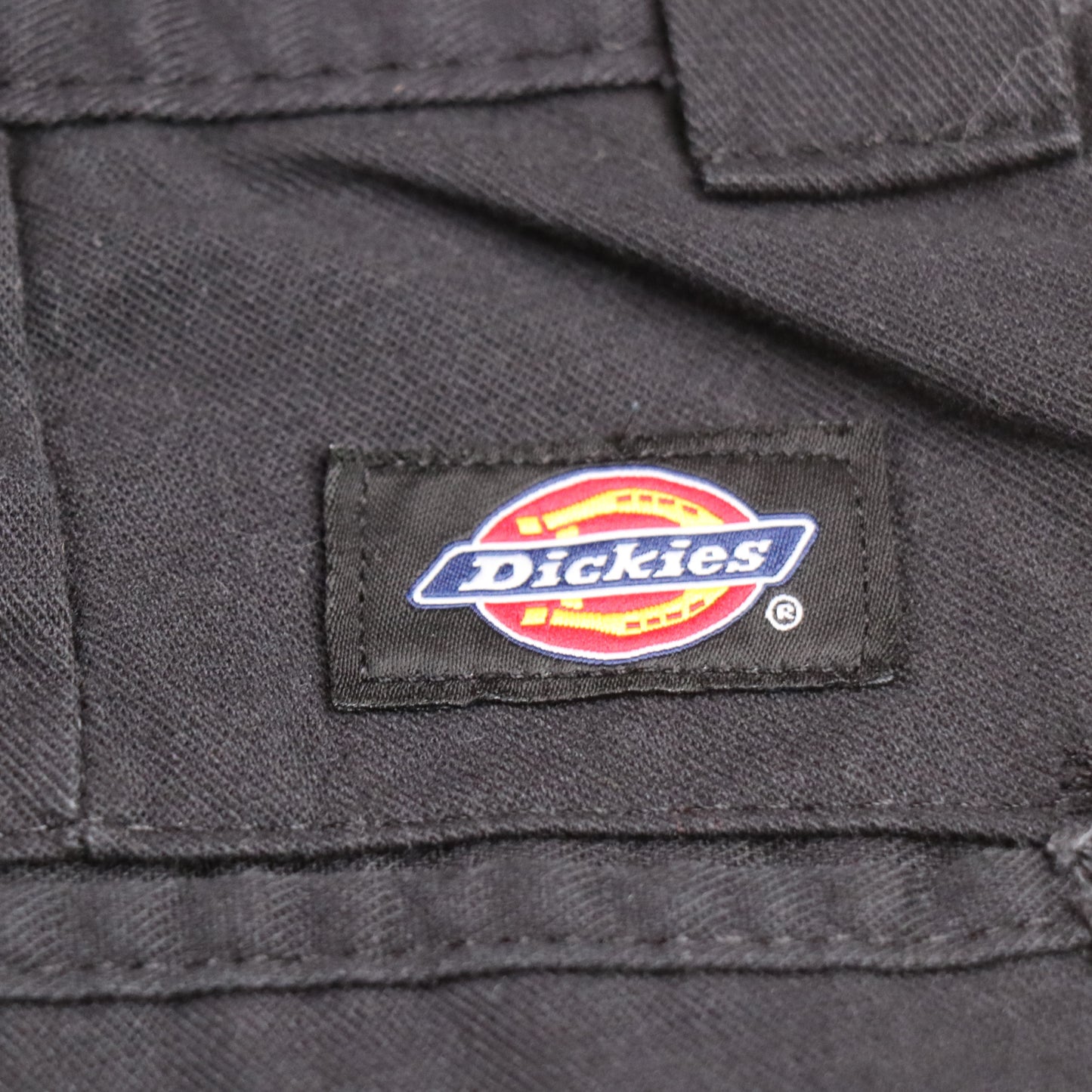 Dickies W26 L27 Straight Leg Black Cotton Blend Trousers