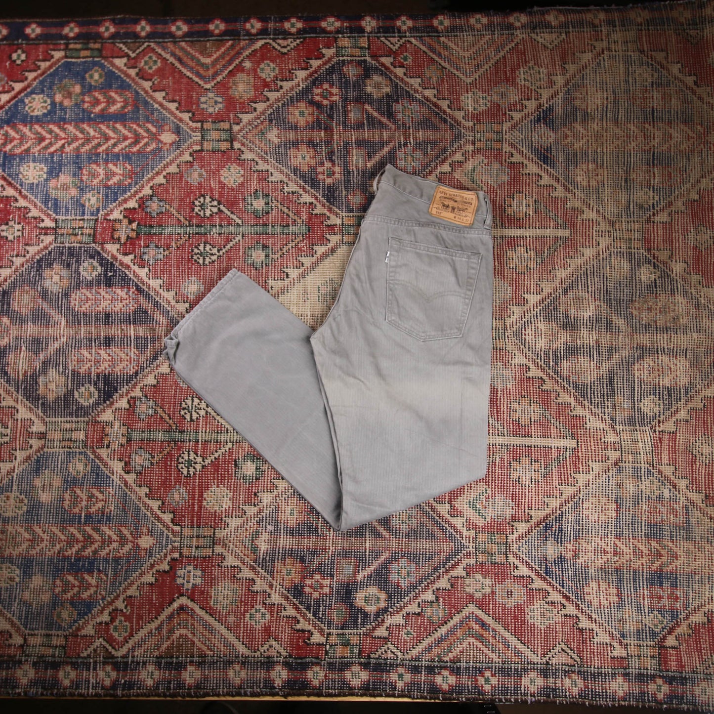 Levi's 513 W32 L31 Straight Leg Slim Fit Grey Denim Jeans