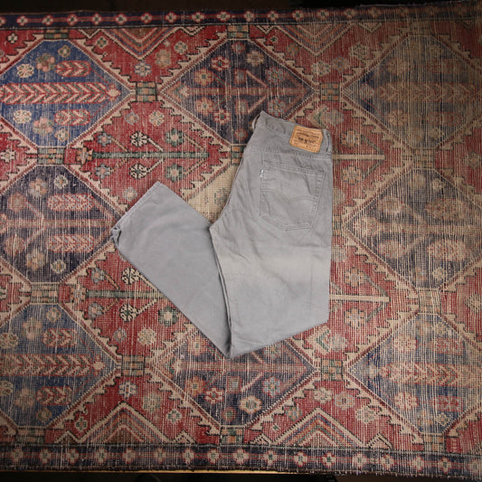 Levi's 513 W32 L31 Straight Leg Slim Fit Grey Denim Jeans