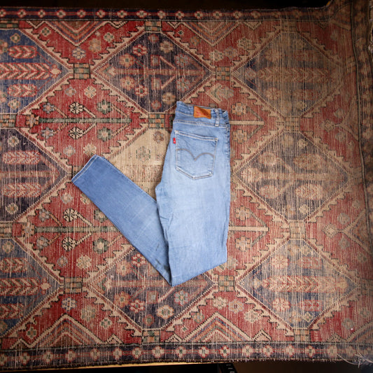 Levi's 721 W28 L31 Skinny Blue Denim Jeans