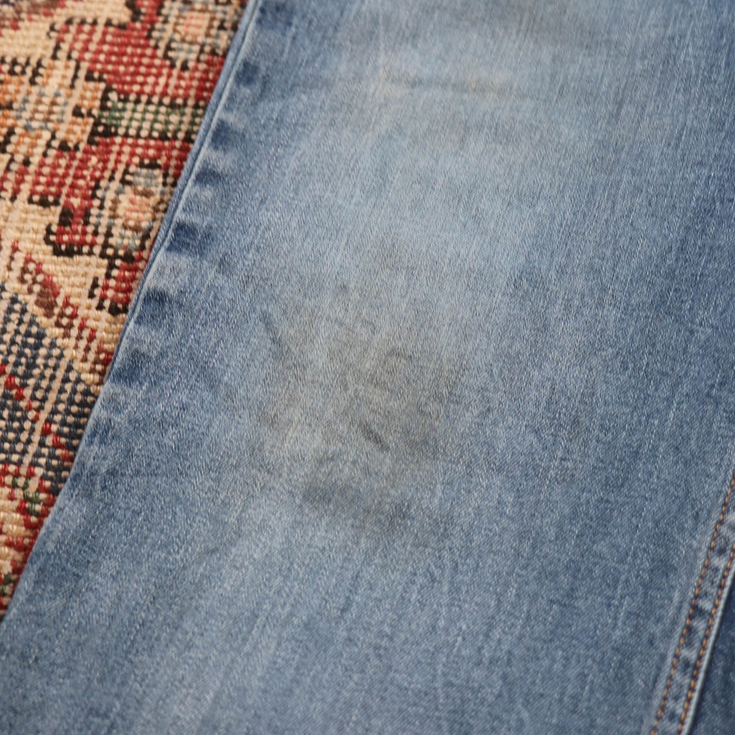 Levi's W38 L32 Straight Leg Blue Denim Jeans