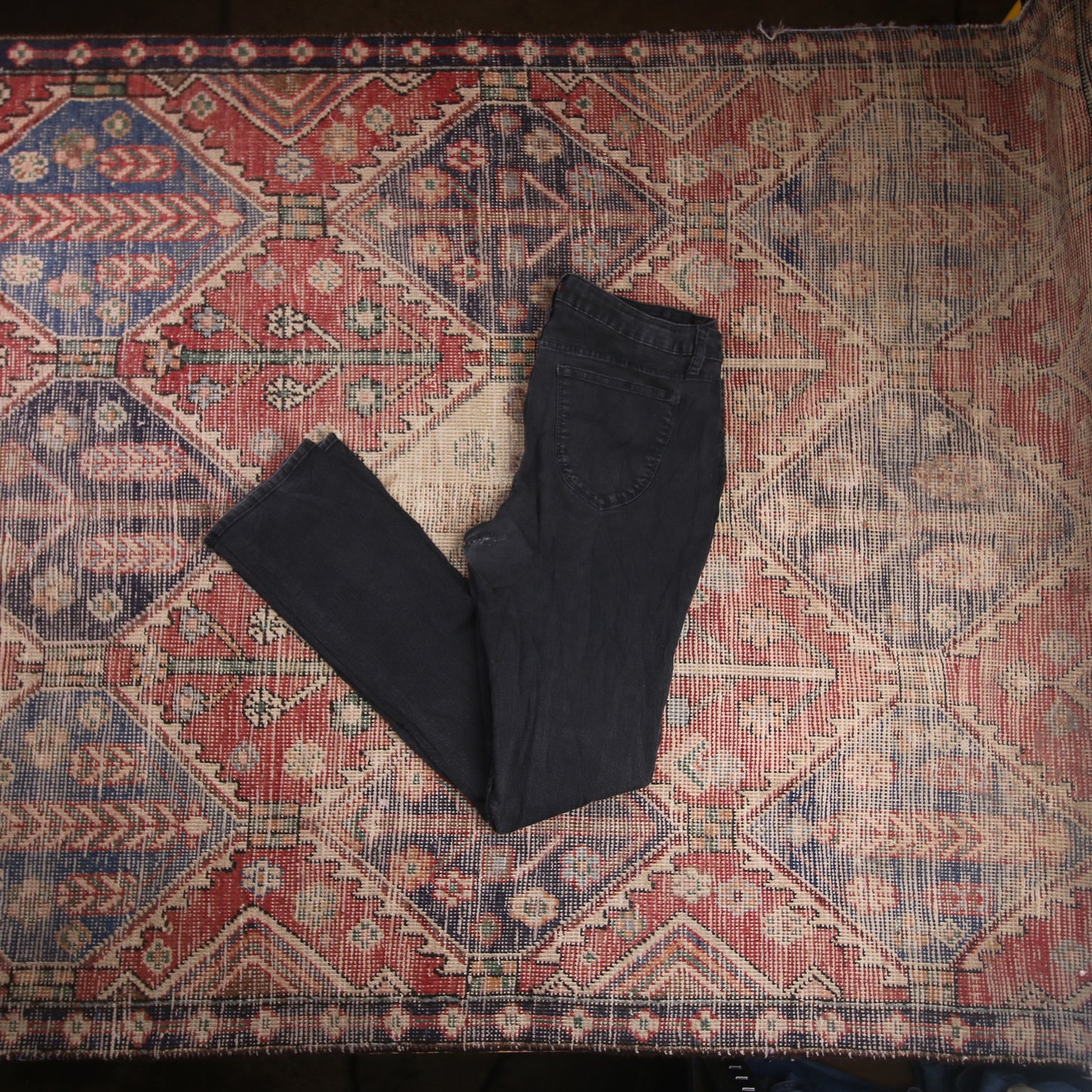 Lee W36 L31 Flared Black Denim Jeans