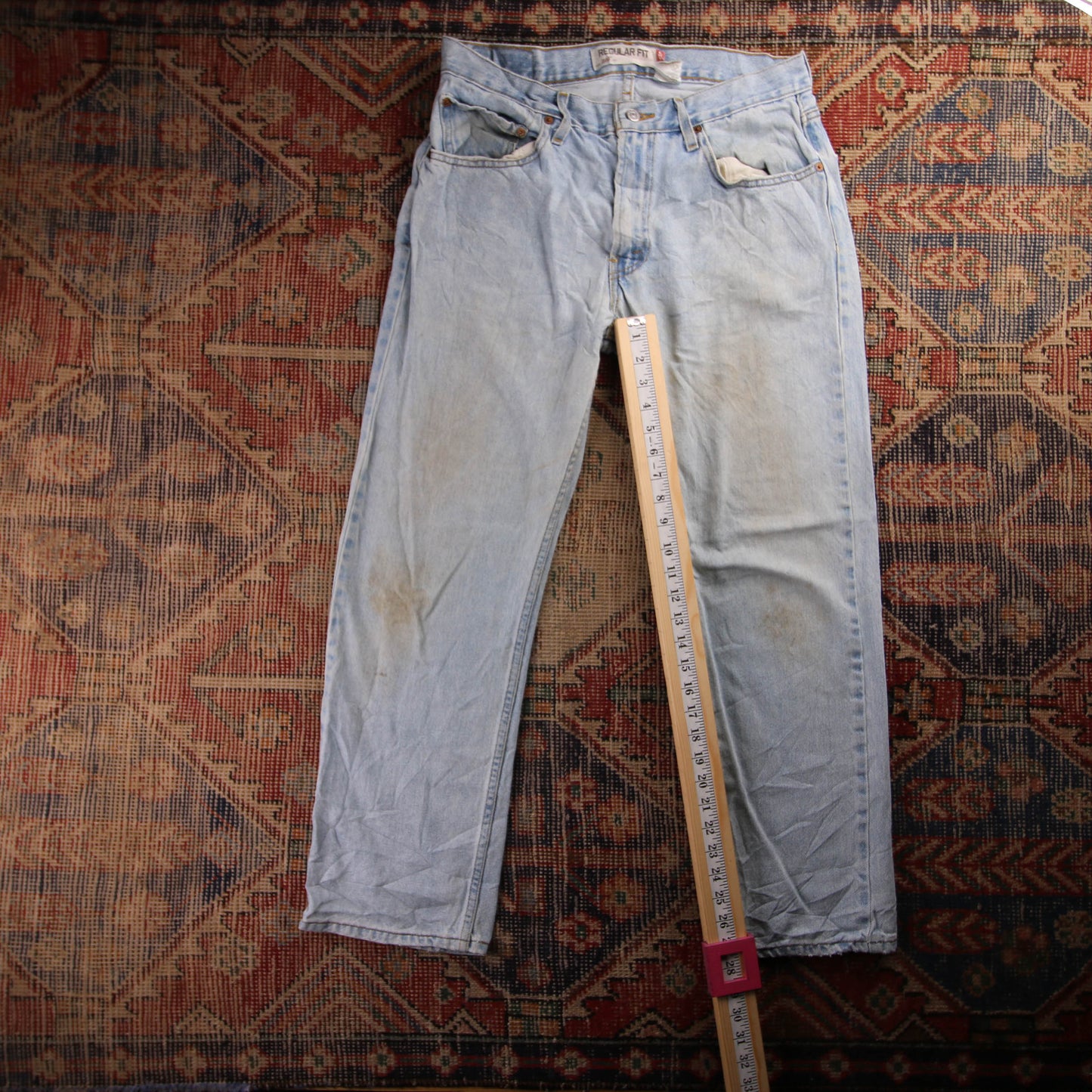 Levi's 560 Red Tab W34 L30 Comfort Fit Blue Denim Jeans