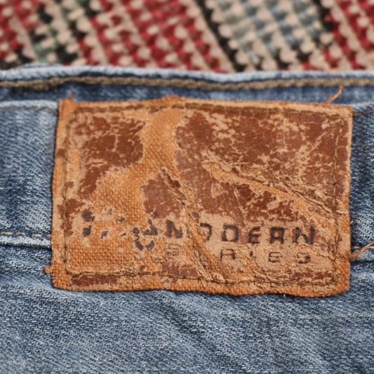 Lee W36 L30 Bootcut Relaxed Fit Classic Ripped Style Blue Denim Jeans