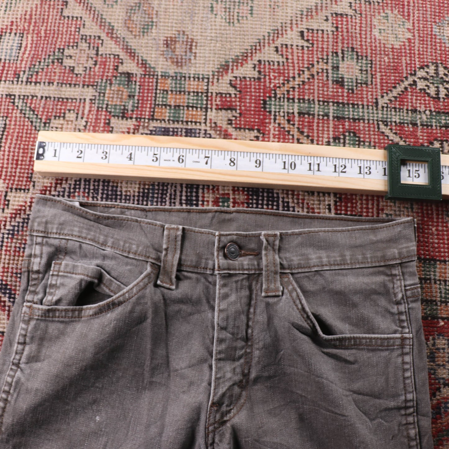 Levi's 512 Red Tab W30 L30 Tapered Leg Slim Fit Grey Denim Jeans