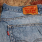 Levi's 505 W36 L31 Straight Leg Regular Fit Blue Denim Jeans