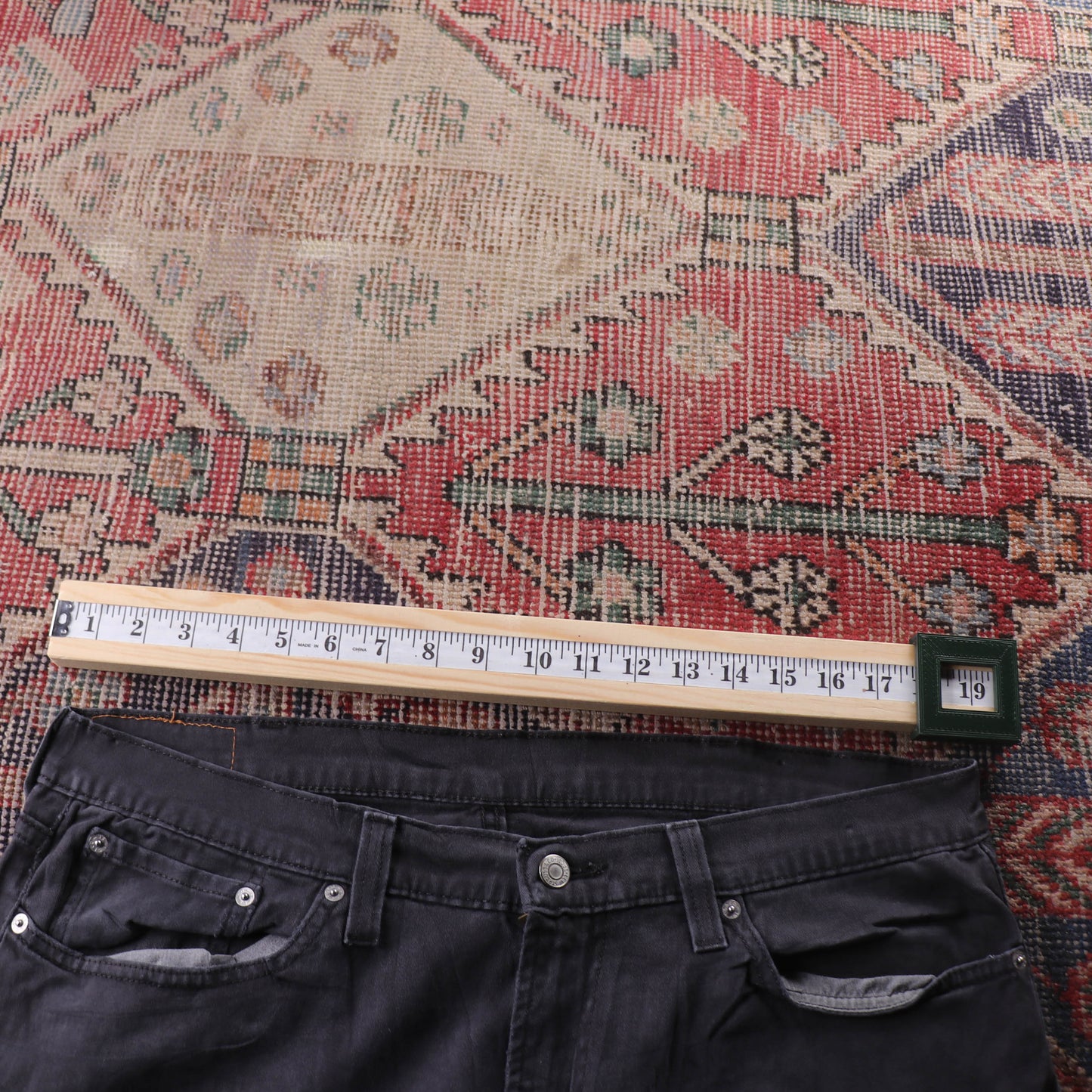 Levi's 514 White Tab W38 L31 Straight Leg Grey Denim Jeans